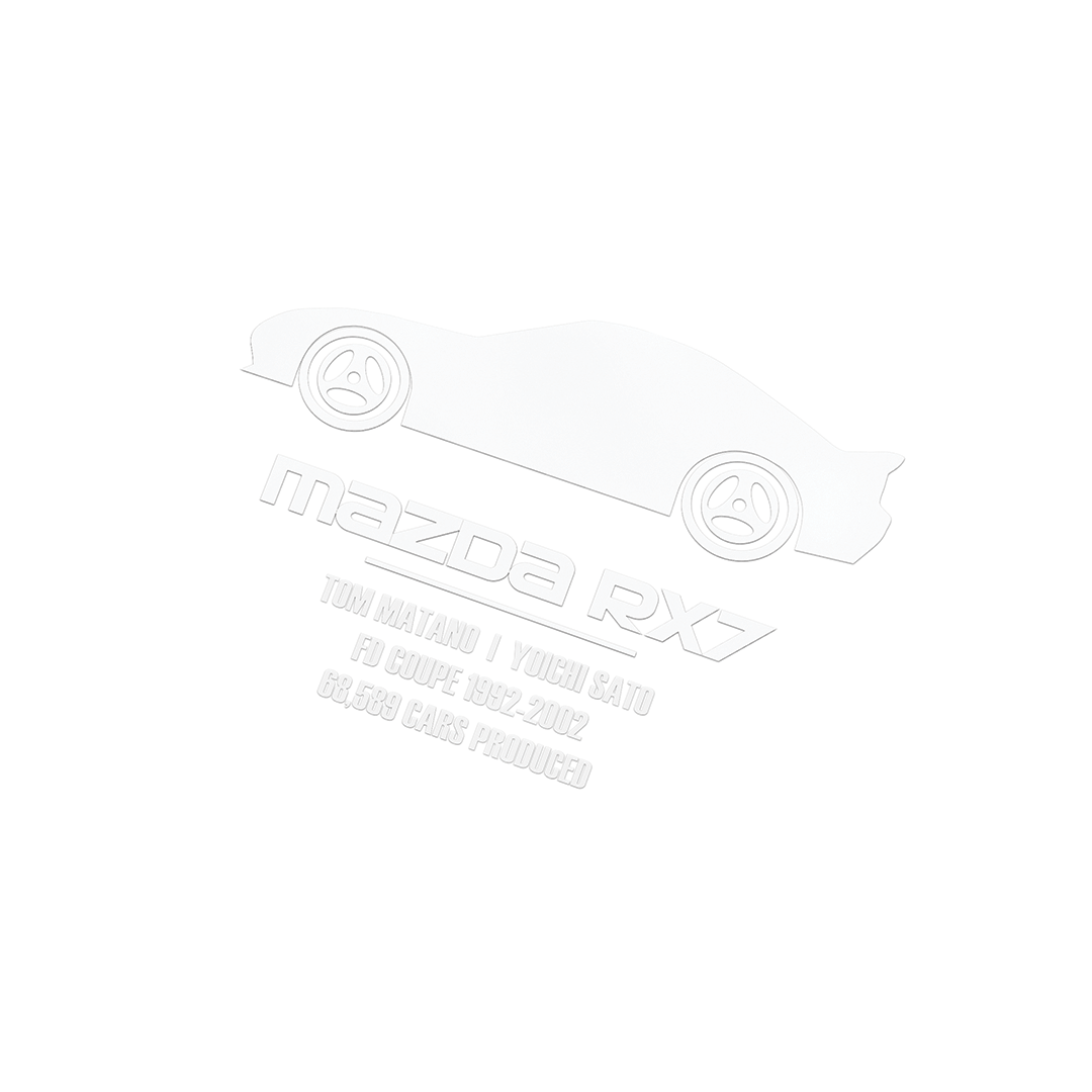 Fat RX7 Back Window Vinyl