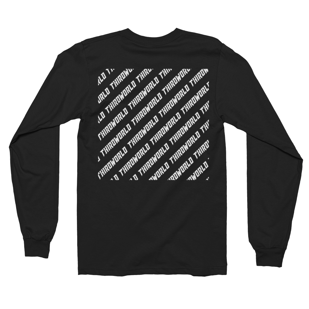 Box Long Sleeve Black Tee