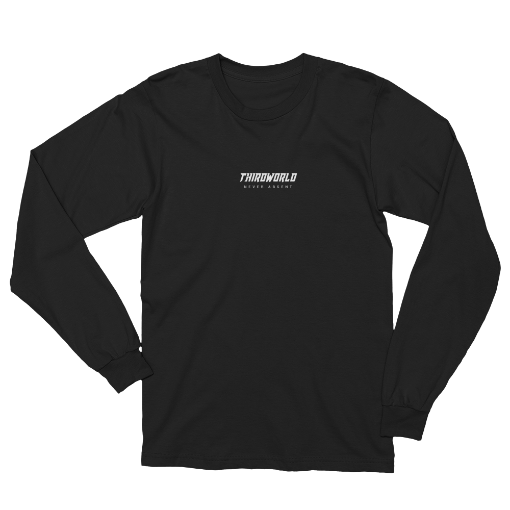 Box Long Sleeve Black Tee