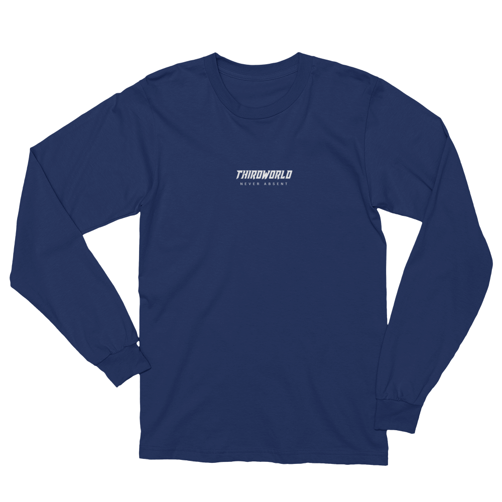 Box Long Sleeve Navy Tee