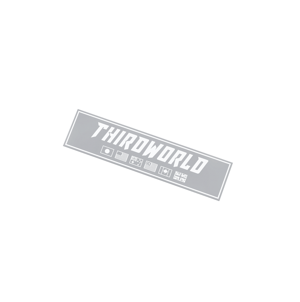 Flags Slap Sticker - Grey